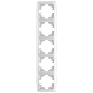 Рамка 5-местная вертикальная VIKO Carmen белая