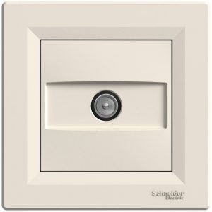 Розетка TV (концевая) Schneider Asfora Крем (ЕРН3200123)