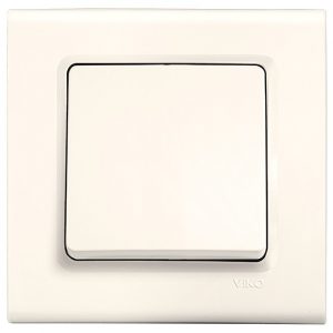 Выключатель однолавишный VIKO Linnera Крем