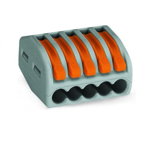 Клемма Wago 222-415 с рычагом для 5-ти проводников