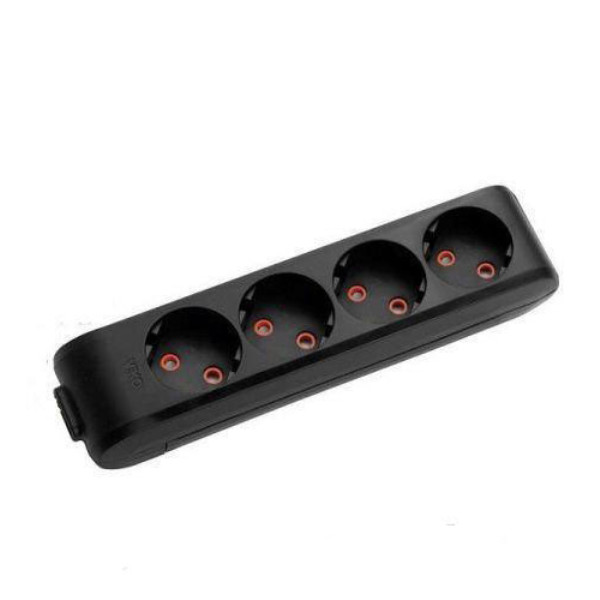 Колодка 4-я без заземления черная VIKO Multi-Let (90134400)