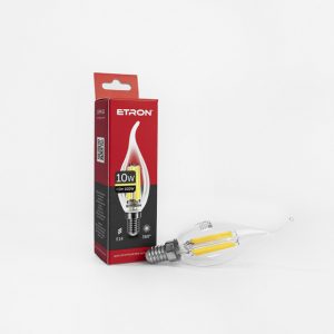 LED лампа ETRON Filament 1-EFP-135 С37T 10W 3000K E14 Clear