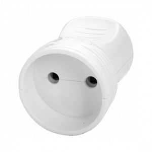 Штепсель без заземления белый 10A VIKO