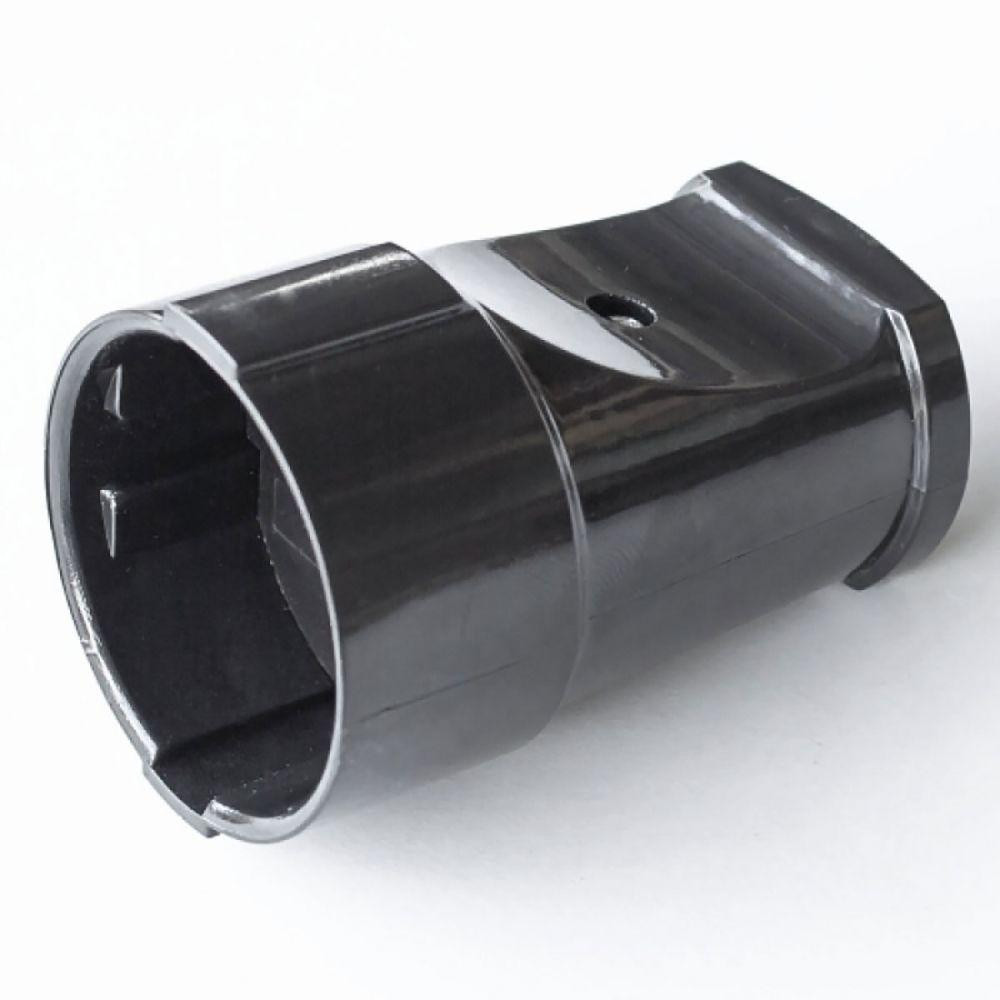 Штепсель без заземления черный 10A