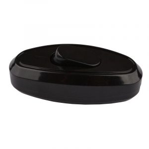 Выключатель навесной черный (Тумблер) Lemanso (LMA009)