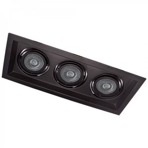 Светильник Feron поворотоный DLT203 3хMR16 черный