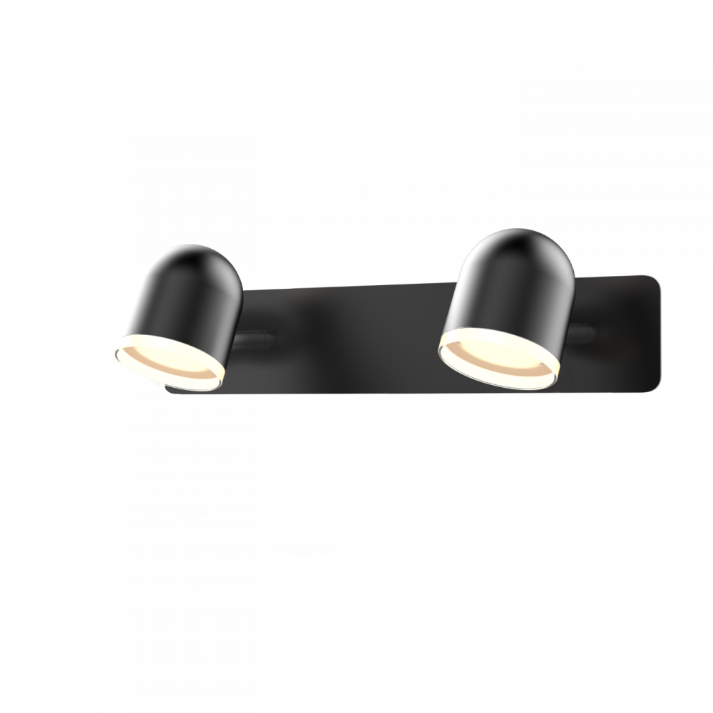 Светильник спотовый LED MAXUS MSL-01W 2х4W 4100K черный (2-MSL-10841-WB)