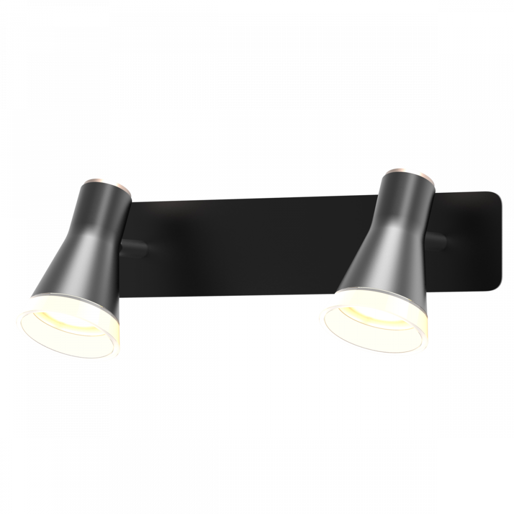 Светильник спотовый LED MAXUS MSL-02W 2х4W 4100K черный (2-MSL-20841-WB)