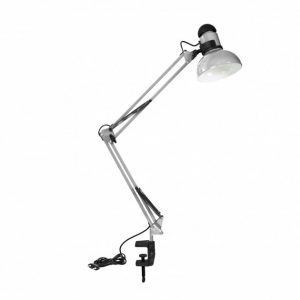 Настольный светильник LUMANO LU-074 60W E27 (Buko 074) на струбцине серебро