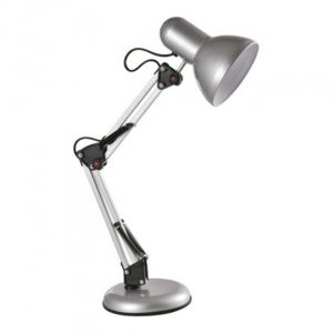 Настольный светильник LUMANO LU-LN1-CAVALLI 60W E27 (Buko 073) на подставке серебристый