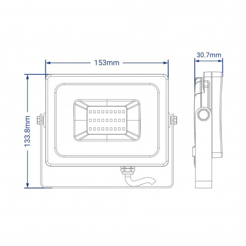 Прожектор LED FERON LL-6030 30W 6400К белый