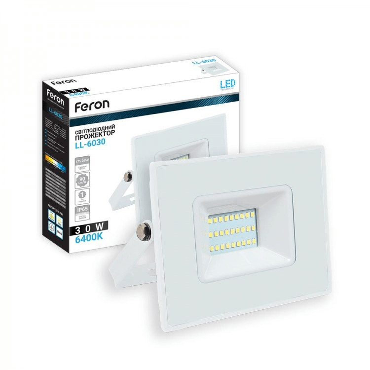 Прожектор LED FERON LL-6030 30W 6400К белый