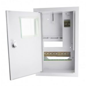 Щит ШМР 1ф (электронный) на 10 автоматов + УЗО (накладной) ШМР-1Ф-10А-Н-УЗО-Электронный