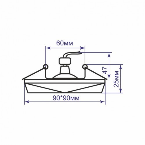 Светильник Feron CD8170 MR16 с LED подсветкой встраиваемый