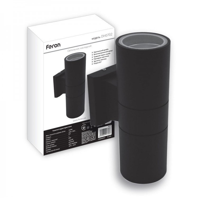Подсветка для стены Feron DH0702 2хЕ27 Черный