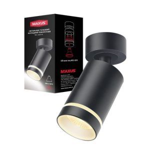 Cветильник MAXUS поворотный MAX-SD-GU10-BL Surface Downlight Base MR16 GU10 Black