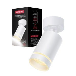 Cветильник MAXUS поворотный MAX-SD-GU10-WH Surface Downlight Base MR16 GU10 White