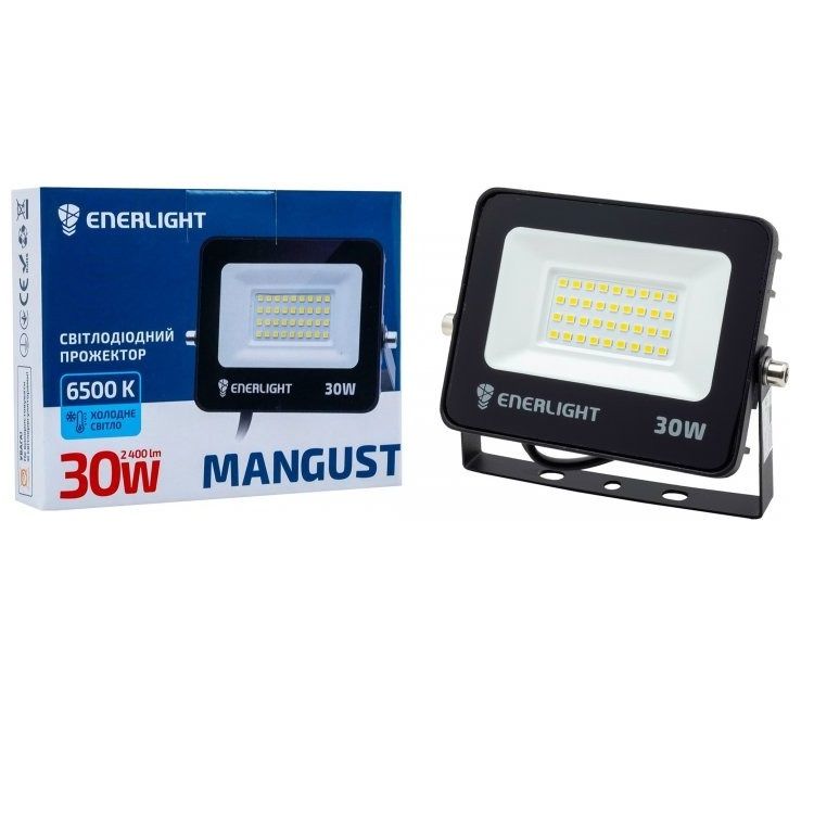Прожектор Enerlight MANGUST 30Вт 6500K 220V IP65 (MANGUST30SMD80С)