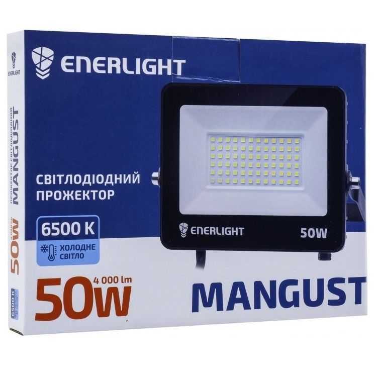 Прожектор Enerlight MANGUST 50Вт 6500K 220V IP65 (MANGUST50SMD80С)