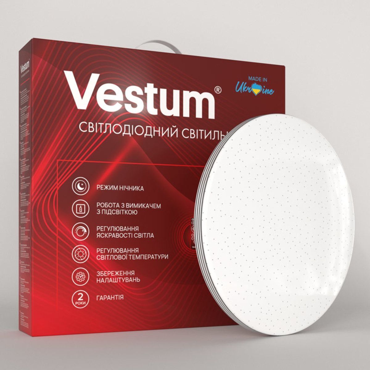 Cветильник LED VESTUM SIMPLE 72W c д/у черный (1-VS-81004)