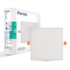 Светильник LED Feron AL702 9Вт квадратный встраиваемый