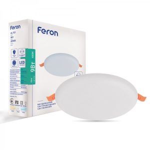 Светильник LED Feron AL701 9Вт круглый встраиваемый