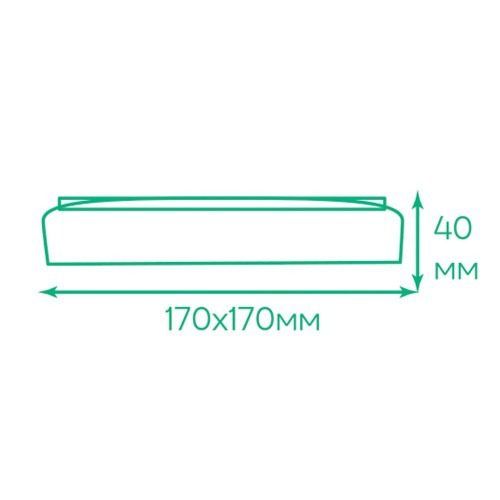 Светильник ЖКХ LED Feron-ARDERO AL709ARD 24 Вт накладной 5000К IP20 (Квадрат)