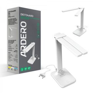 Настольный LED светильник Feron-ARDERO DE1734ARD 9w 6500K белый