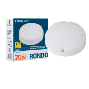 Светильник Enerlight RONDO ЖКХ 20W 5000K IP65 (Круг) с датчиком движения (RONDO20SMD80NMS)