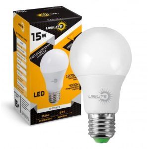 LED лампа VARGO UNILITE A60 15W E27 4000K (U-111975)