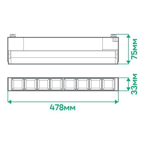 Трековый светильник LED Feron-ARDERO AL120F 20W BLACK 4000K