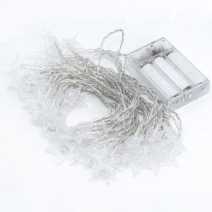 Гирлянда BERGER 2113-B-40 Warm 40 LED 1 режим 3 x AA "Звездочки" 6 метров