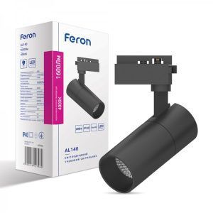 Трековый светильник LED Feron AL140 20W черный