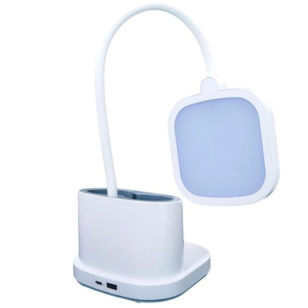 Настольный аккумуляторный LED светильник Quantum VERONA QM-TL1061 LED 6W 4100К USB 5V 3000mAh с Power Bank