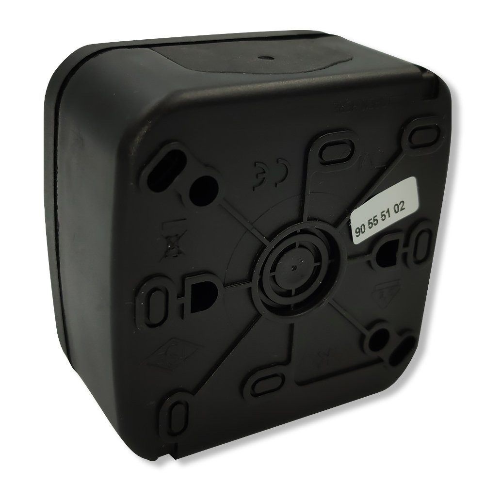 Выключатель двухклавишный IP54 VIKO Palmiye Черный (90555102)