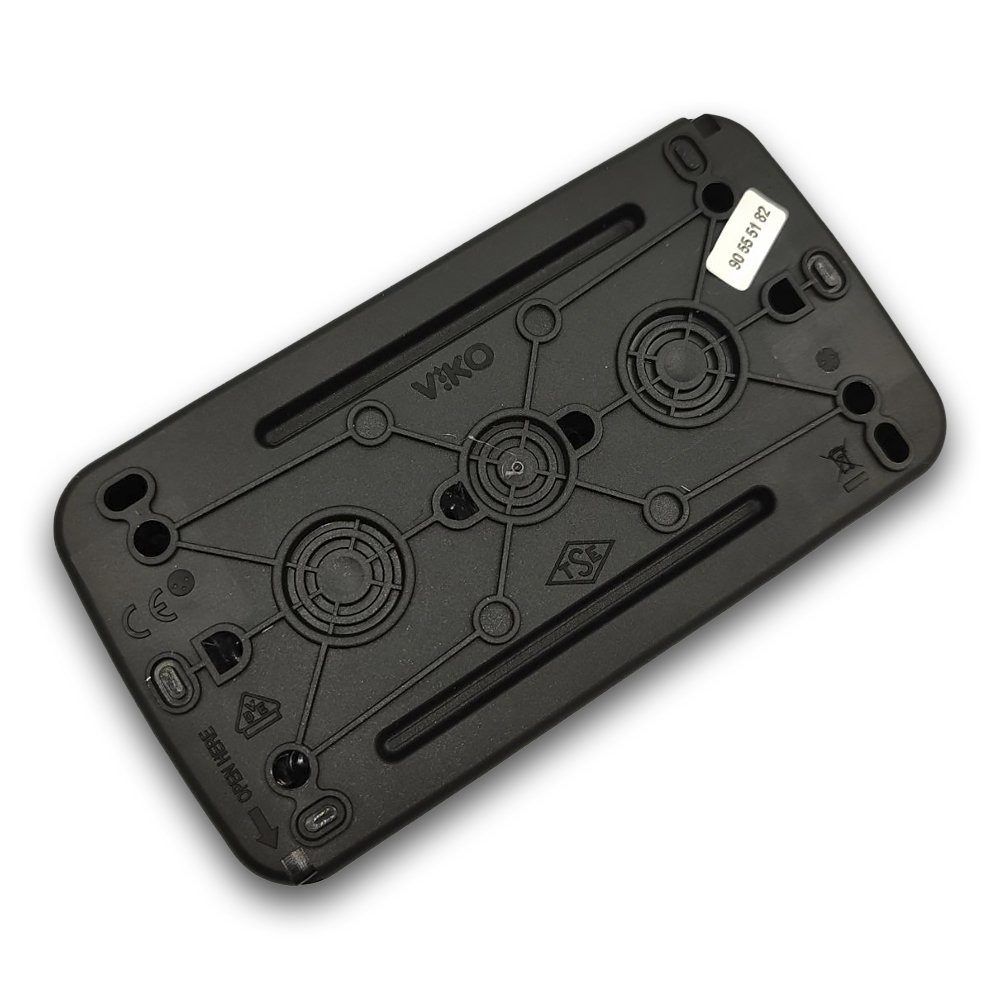 VIKO Palmiye выкл .2-кл+розетка IP54 черный