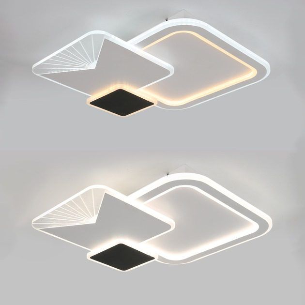 Люстра LED ESLLSE COMETA 105W-3S-APP-500x60-WHITE/BLACK-220-IP20 с пультом и приложением — изображение 3