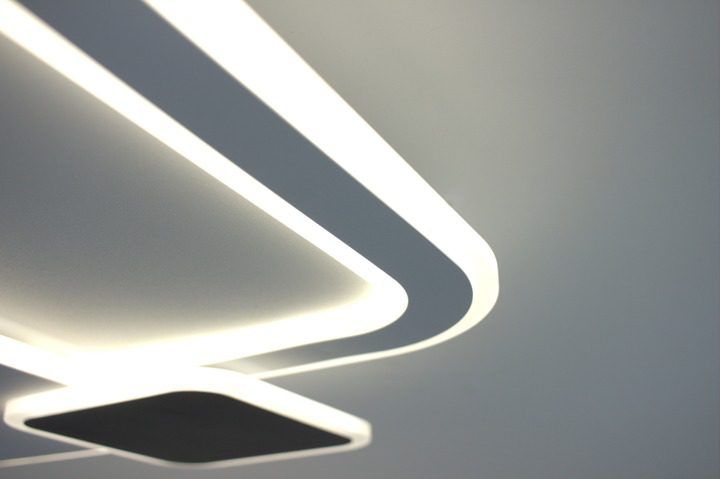 Люстра LED ESLLSE COMETA 105W-3S-APP-500x60-WHITE/BLACK-220-IP20 с пультом и приложением