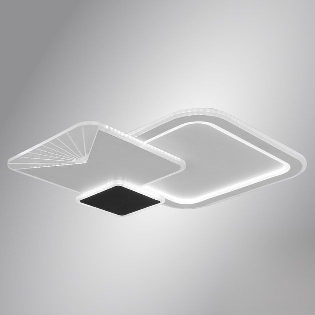 Люстра LED ESLLSE COMETA 105W-3S-APP-500x60-WHITE/BLACK-220-IP20 с пультом и приложением