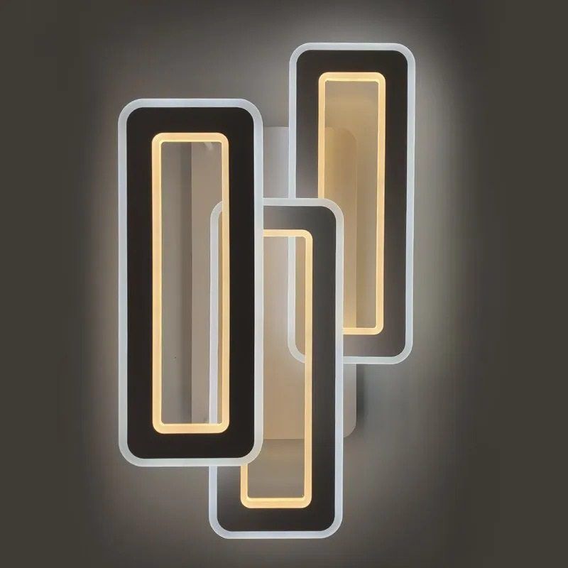 Люстра LED ESLLSE TRIPLEX DOUBLE 110W 3L-APP-650x370x140-WHITE/WHITE-220-IP20 с пультом и приложением