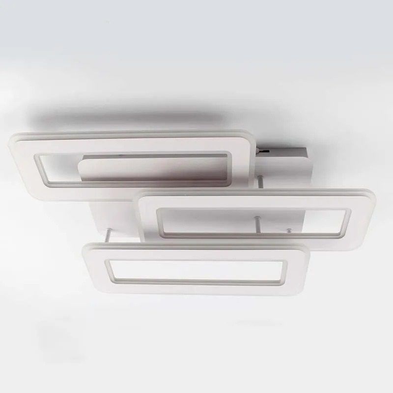 Люстра LED ESLLSE TRIPLEX DOUBLE 110W 3L-APP-650x370x140-WHITE/WHITE-220-IP20 с пультом и приложением — изображение 10