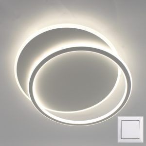 Люстра LED ESLLSE STANDART 80W 2R-ON/OFF 485х410х50-WHITE/WHITE Управляемая выключателем (без пульта)