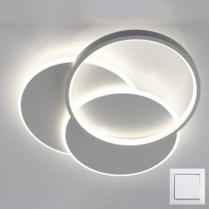 Люстра LED ESLLSE VEGA triple 80W 3R-ON/OFF 490х60-WHITE/WHITE Управляемая выключателем (без пульта)