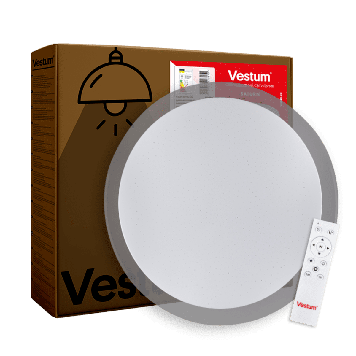 Cветильник LED VESTUM CRYSTAL 96W c д/у SATURN (1-VS-81016)