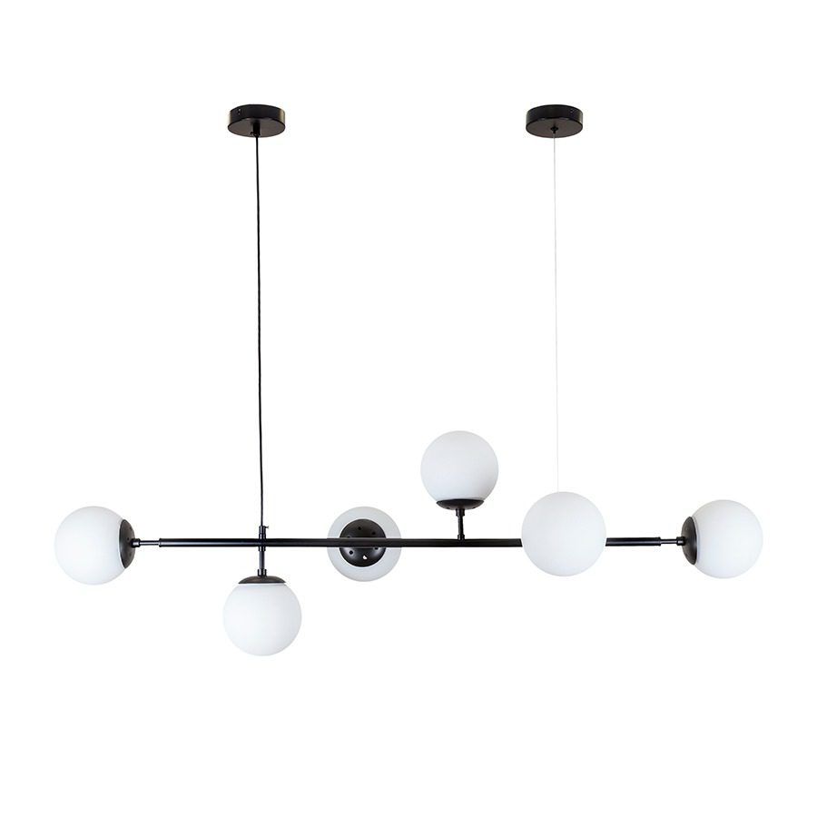 Люстра Levistella 7529802-6 BK+WH