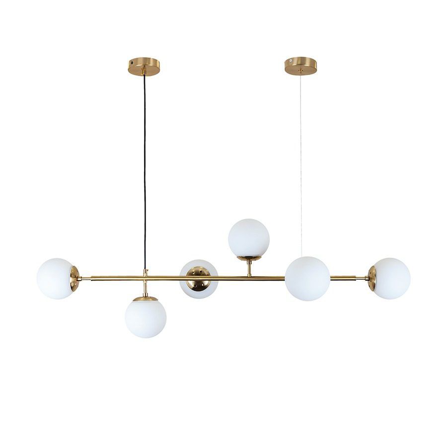 Люстра Levistella 7529802-6 BRZ+WH