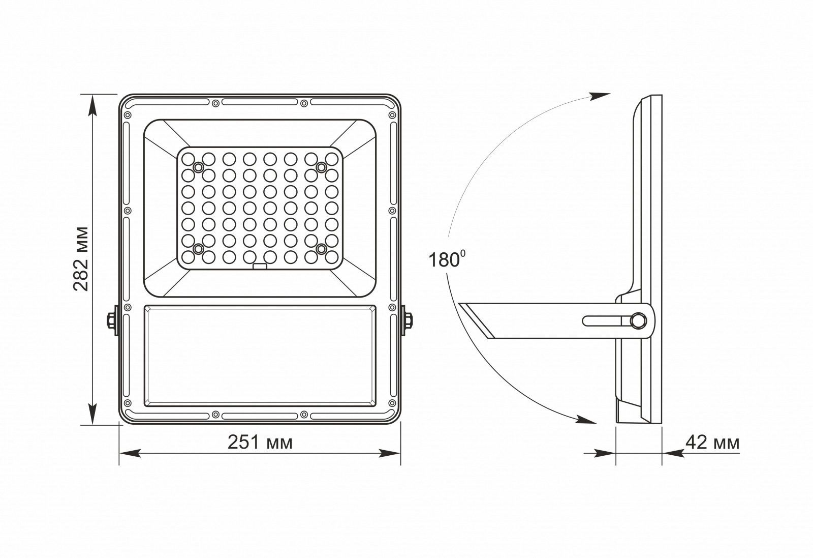 Прожектор LED VIDEX 25W автономный 2800Lm 5000K на солнечной батарее (VL-FSO-1005)
