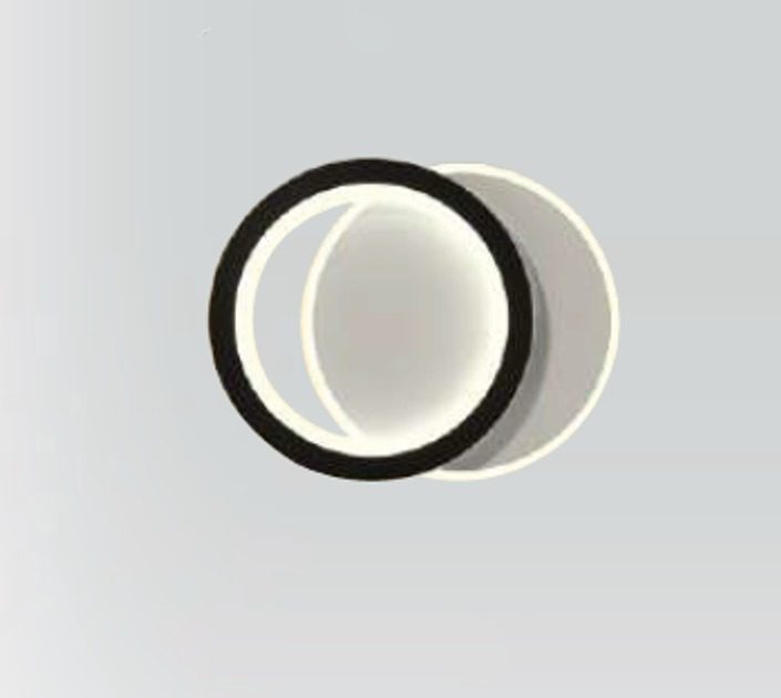 Бра ESLLSE VIVA 25W 2R-ON/OFF-250х200х40-WHITE/BLACK-220V-IP20