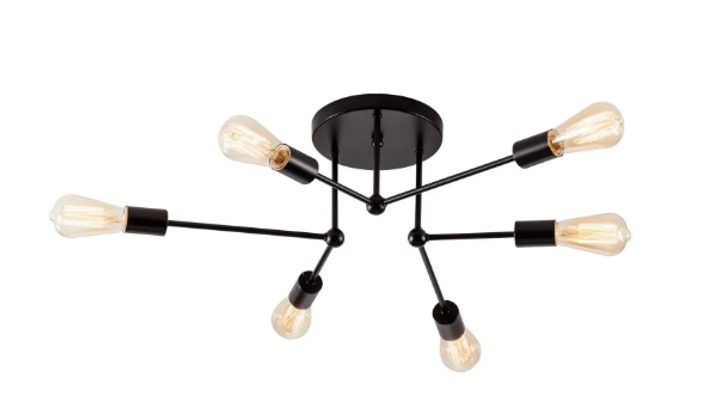Люстра Esllse BELFAST 6хЕ27 R 740х190 BLACK 220-IP20