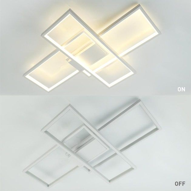 Люстра LED ESLLSE SVEN 85W 3S SMART 690x470x85-WHITE-220-IP20 с пультом и приложением